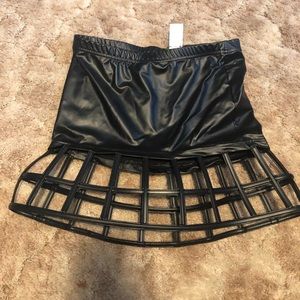 Black caged skirt